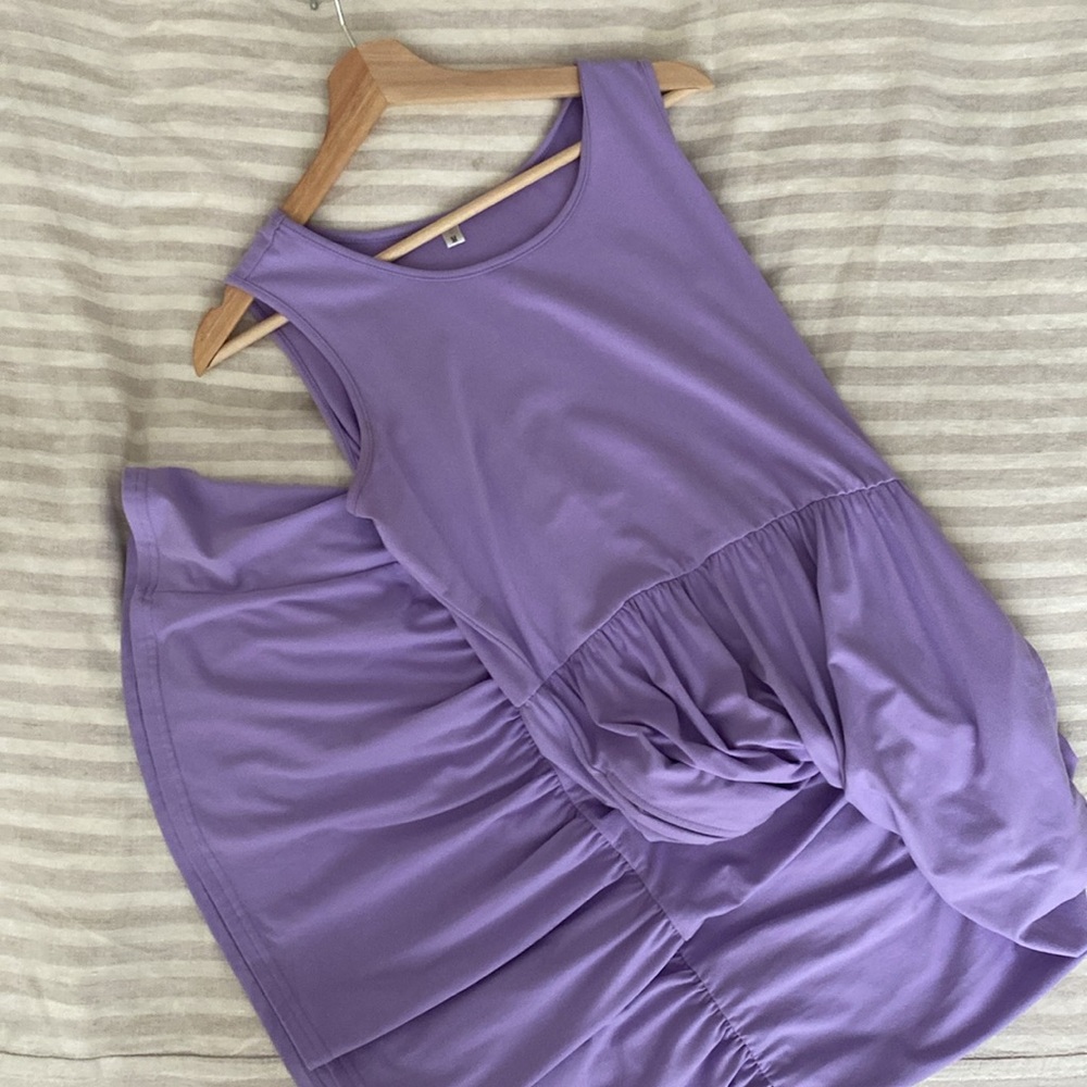 Lilac purple maxi tank dress